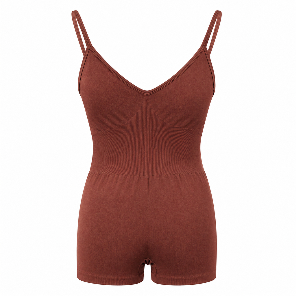 KORE Women Seamless Adjustable Strap Sculpting Romper