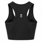 KORE Laser -Cut Cropped Tank Top Sports Bra