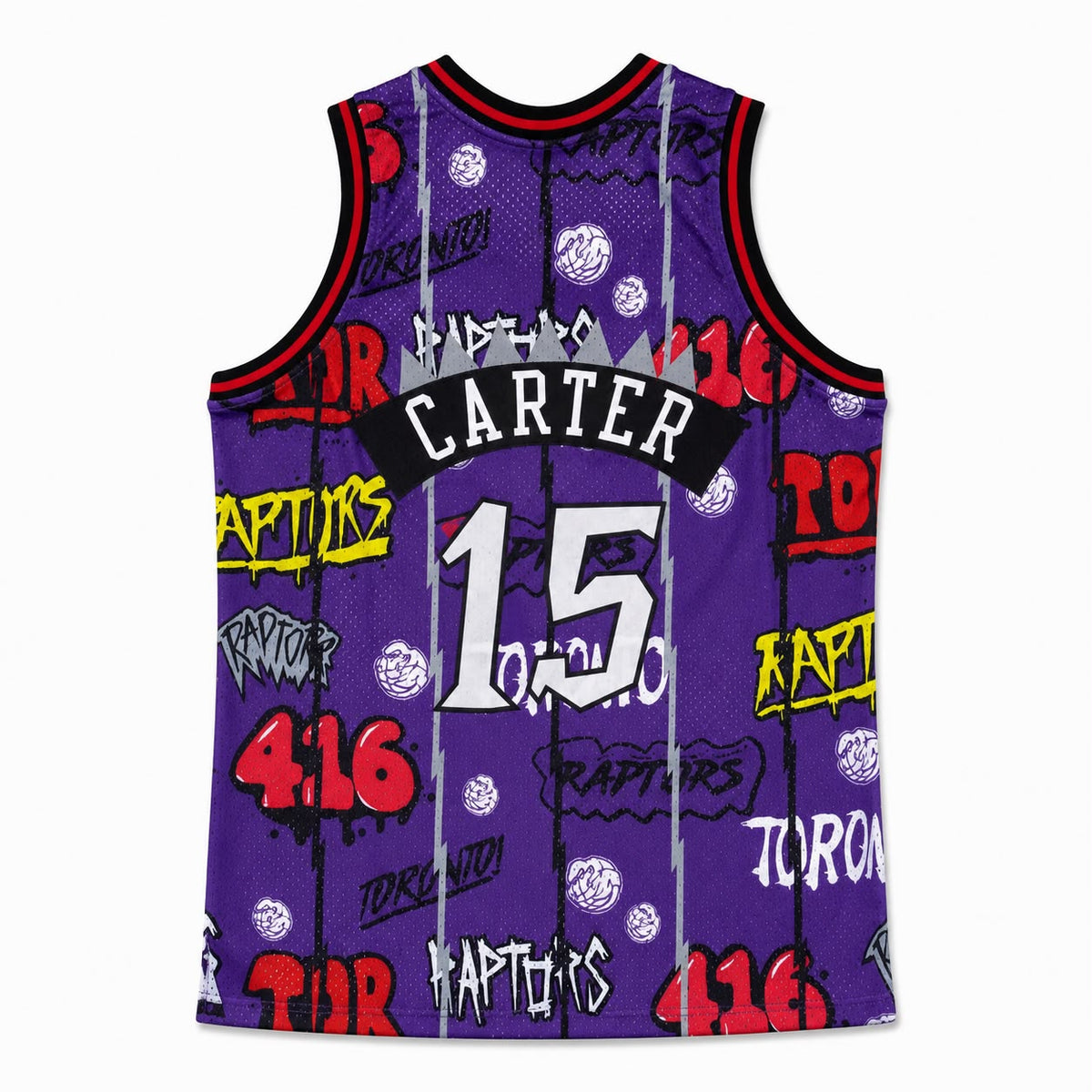 Toronto Raptors Vince Carter #15 Graffiti Editition Basketball Jersey