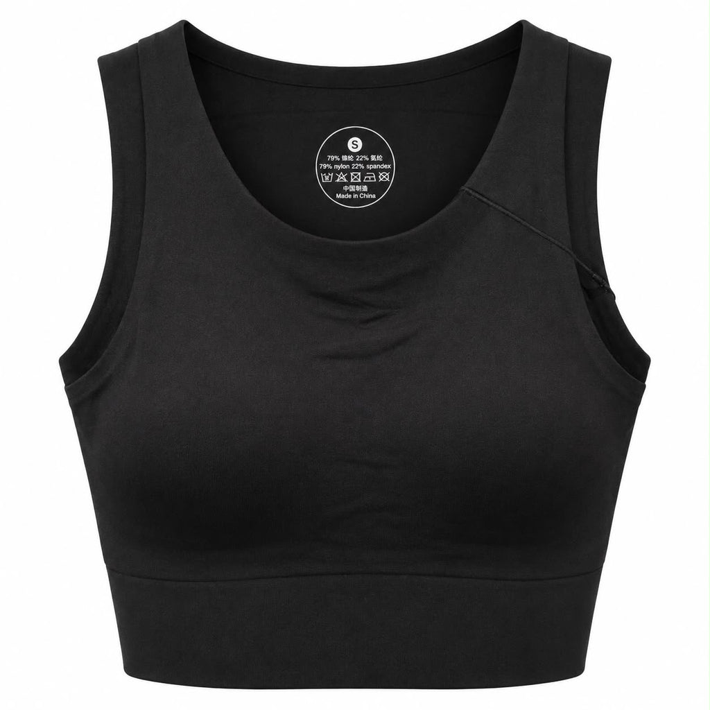 KORE Laser -Cut Cropped Tank Top Sports Bra