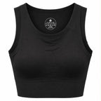 KORE Laser -Cut Cropped Tank Top Sports Bra