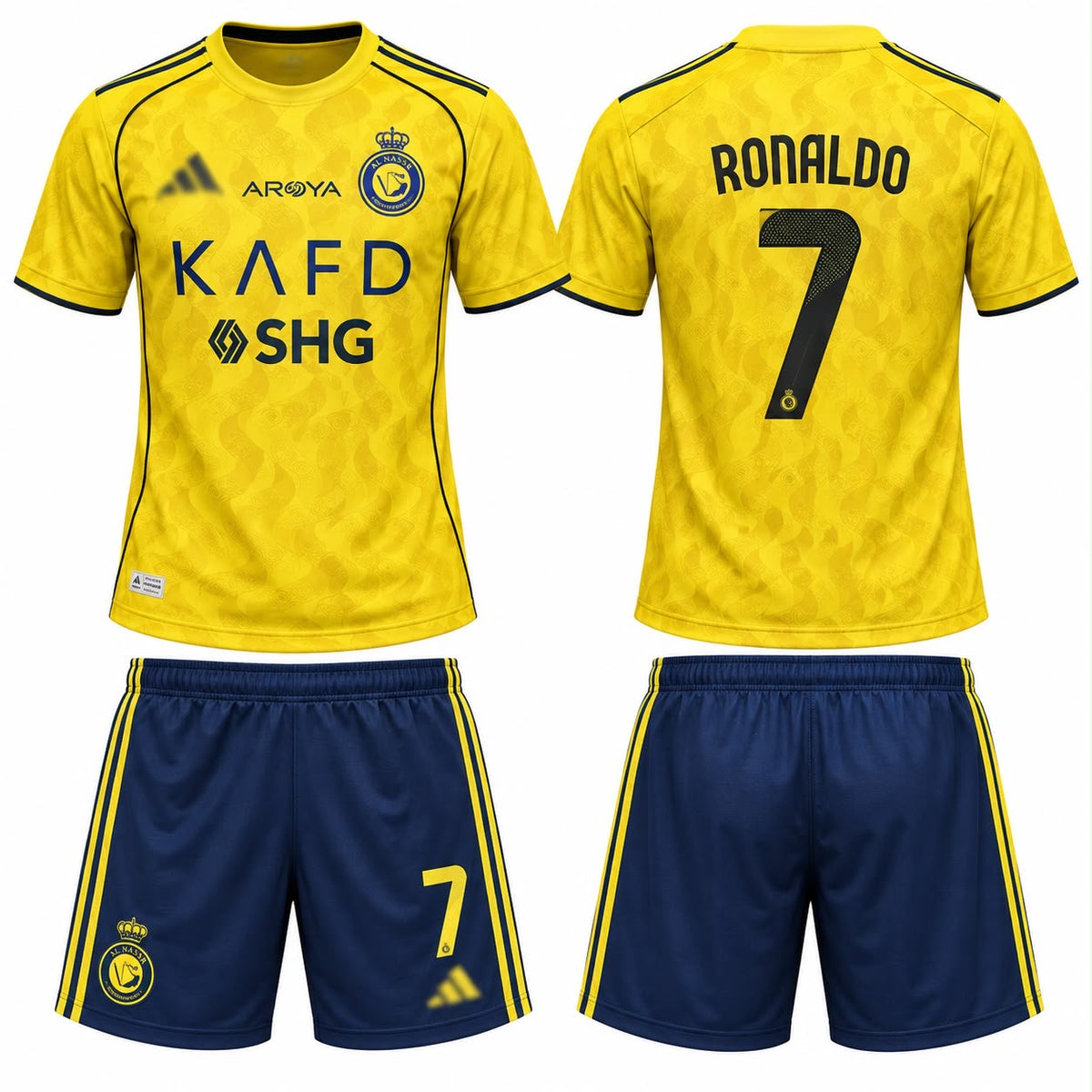 Al Nassr 2025/2026 Home Cristiano Ronaldo Football Kit ( Jersey&Shorts)Set