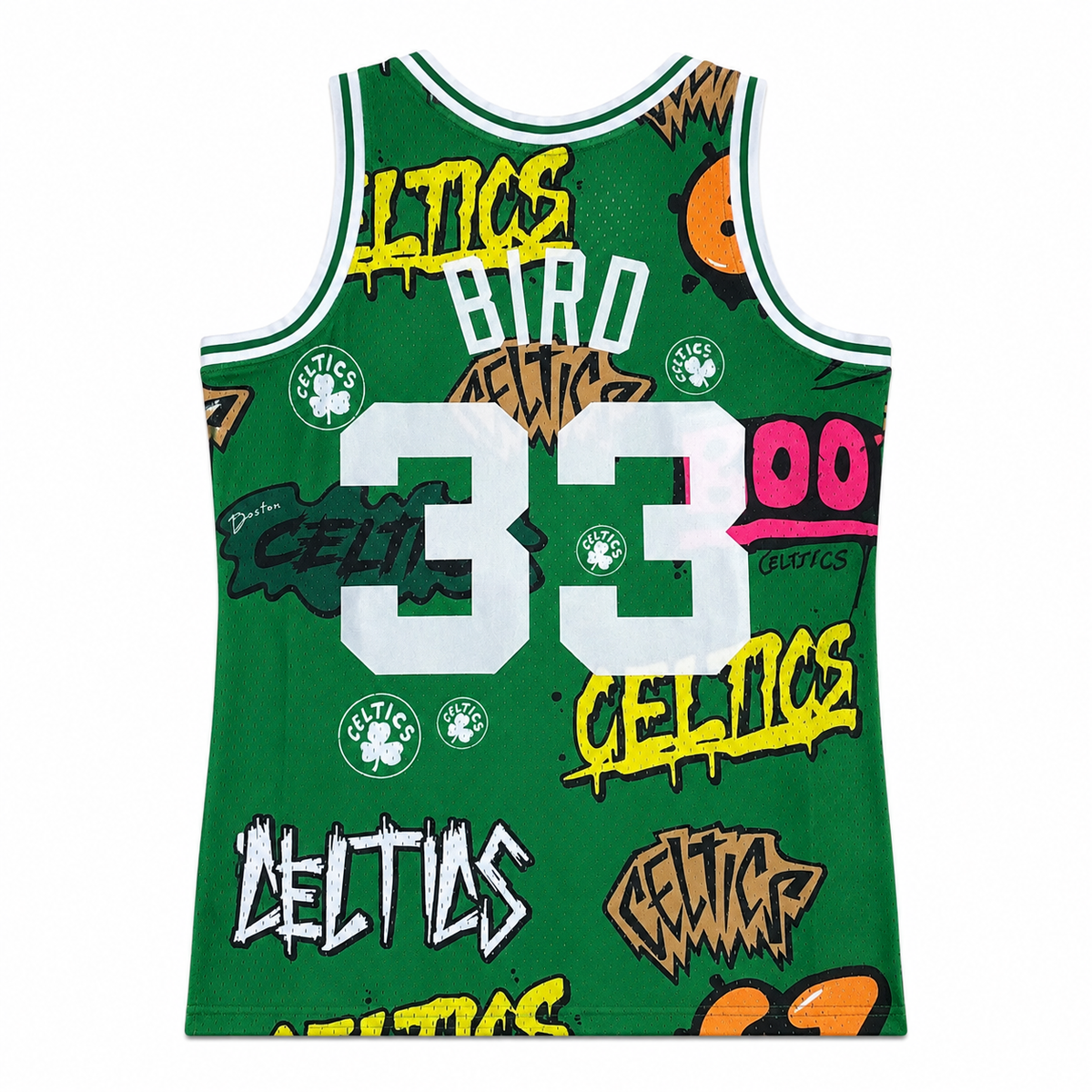 Larry Bird #33 Boston Celtics Graffiti Edition Basketball Jersey