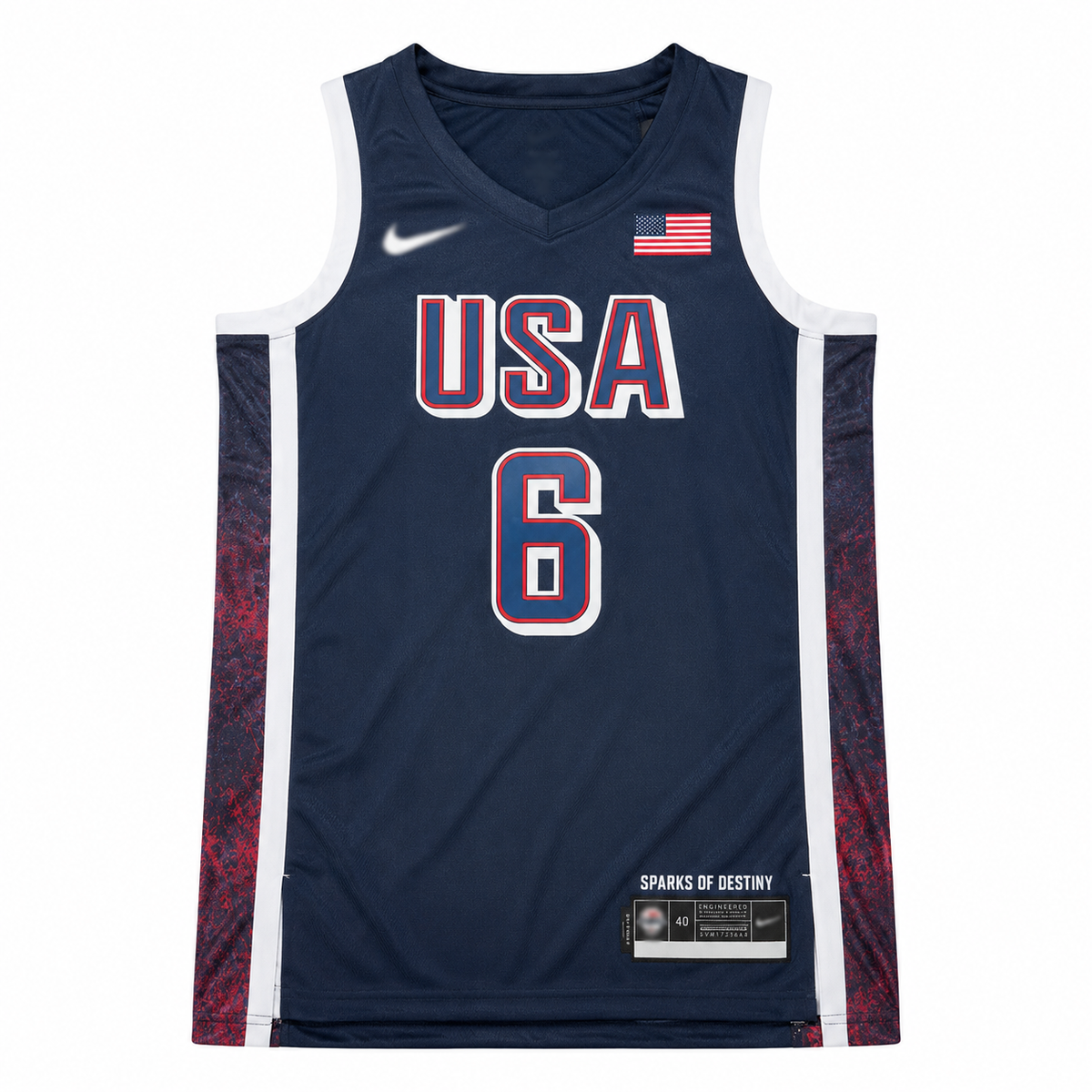 USA Basketball #6 James Jersey