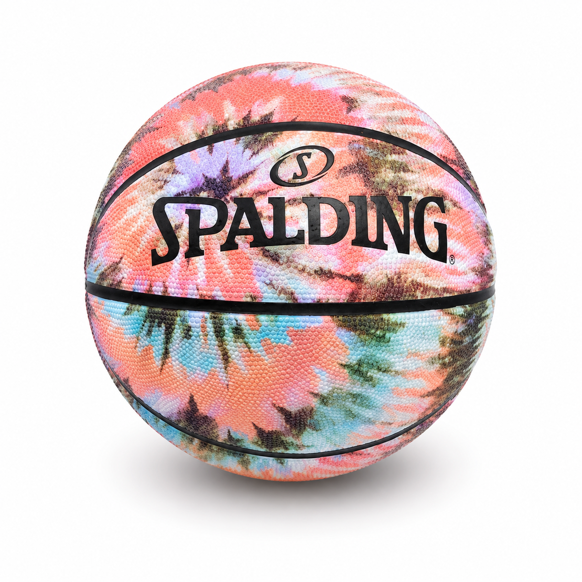 Spalding Spiral Dye Outdoor Rubber Basketball