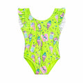 Girls 1 Piece Graphic Swimwear