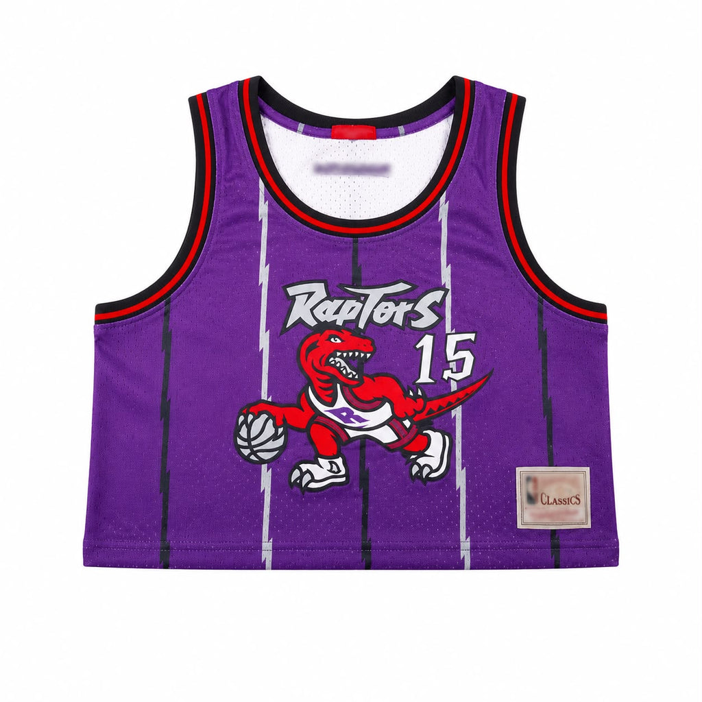 Women's Toronto Raptors Vince Carter #15 Cropped Basketball Jersey
