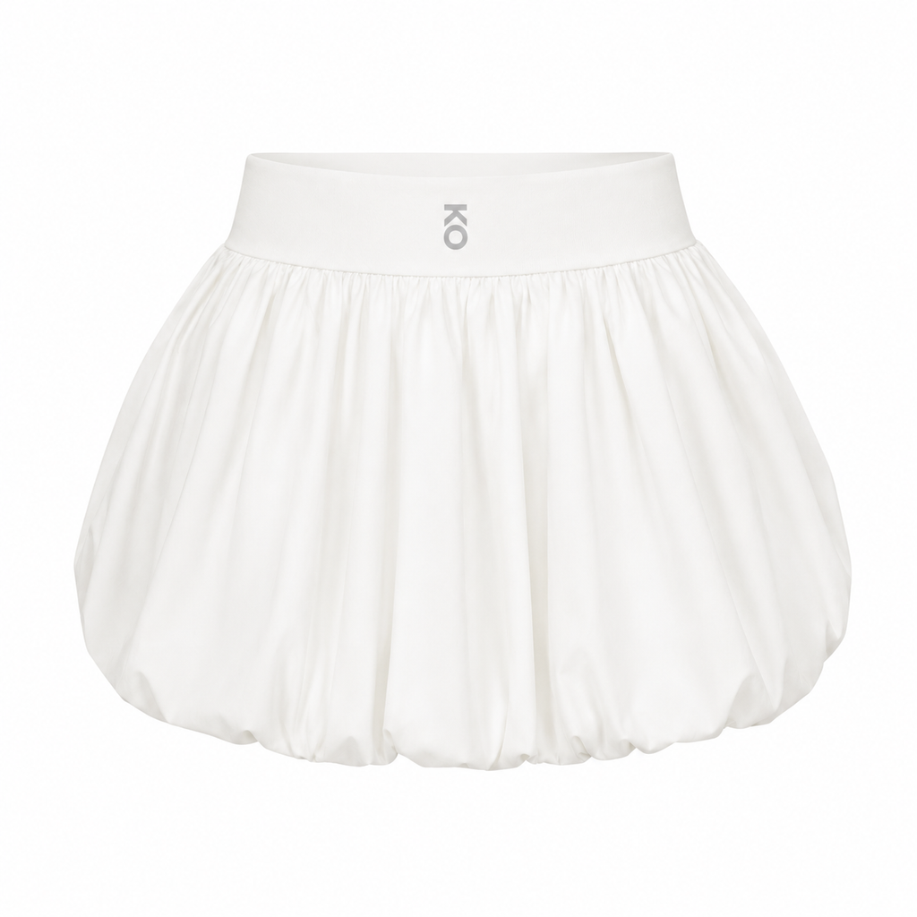 KORE Women's High Waisted Bubble Mini Skirt With Built In Shorts