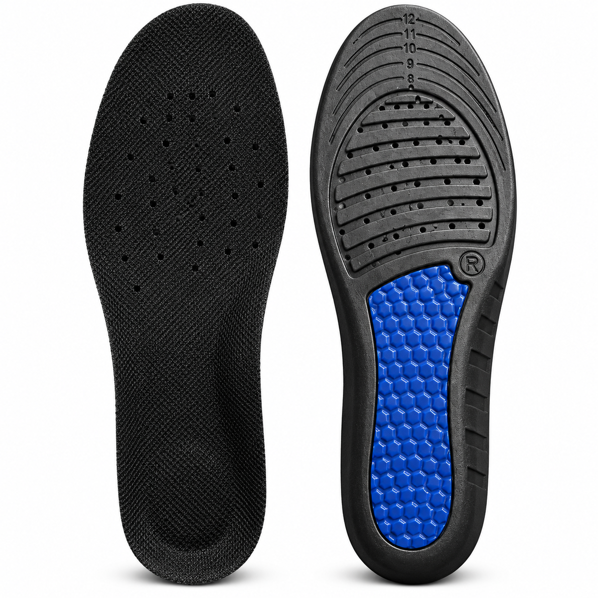 Golden leaves Cut-to-Size Comfort Insoles with Cushioned Arch Support