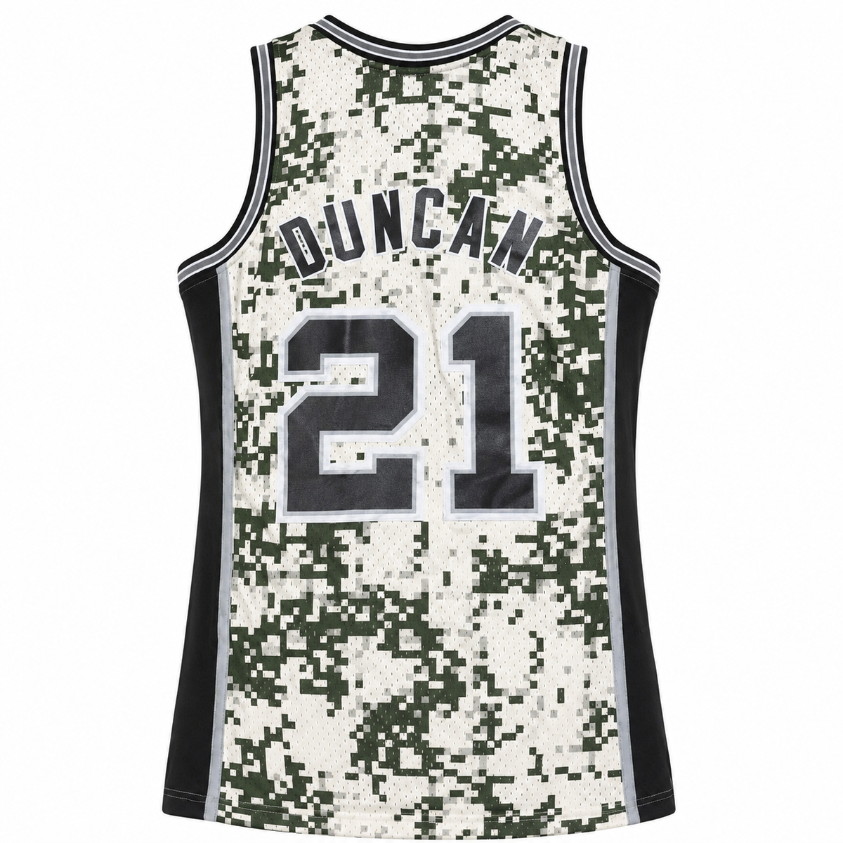 Tim Duncan #21 San Antonio Spurs Digital Camo Basketball Jersey