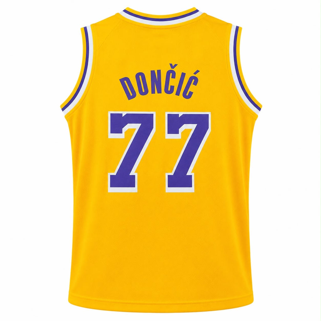 Luka Doncic #77 Los Angeles Lakers Basketball Jersey & Short Set