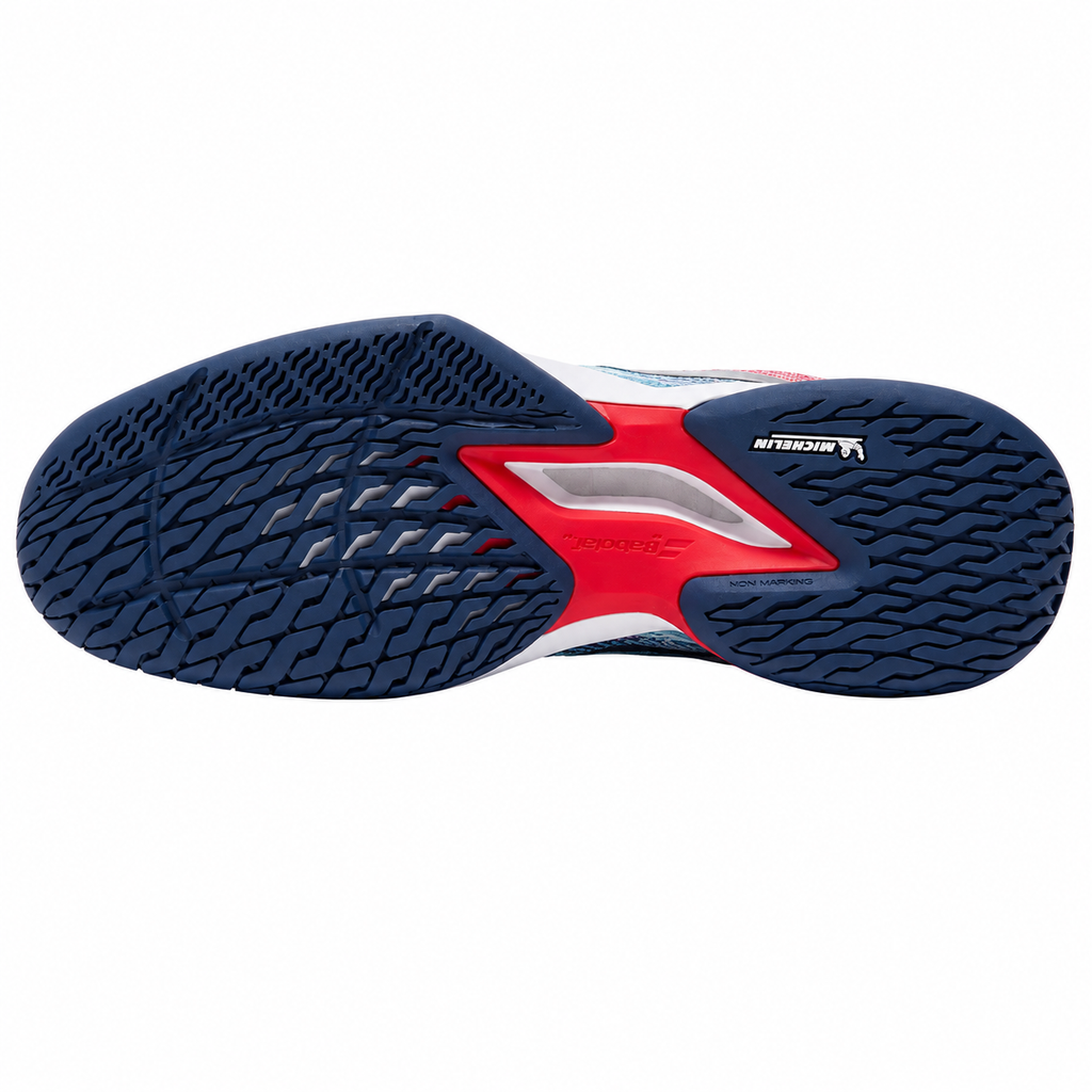 Babolat Jet Mack 3 All Court Shoes -White\ Red\ Blue