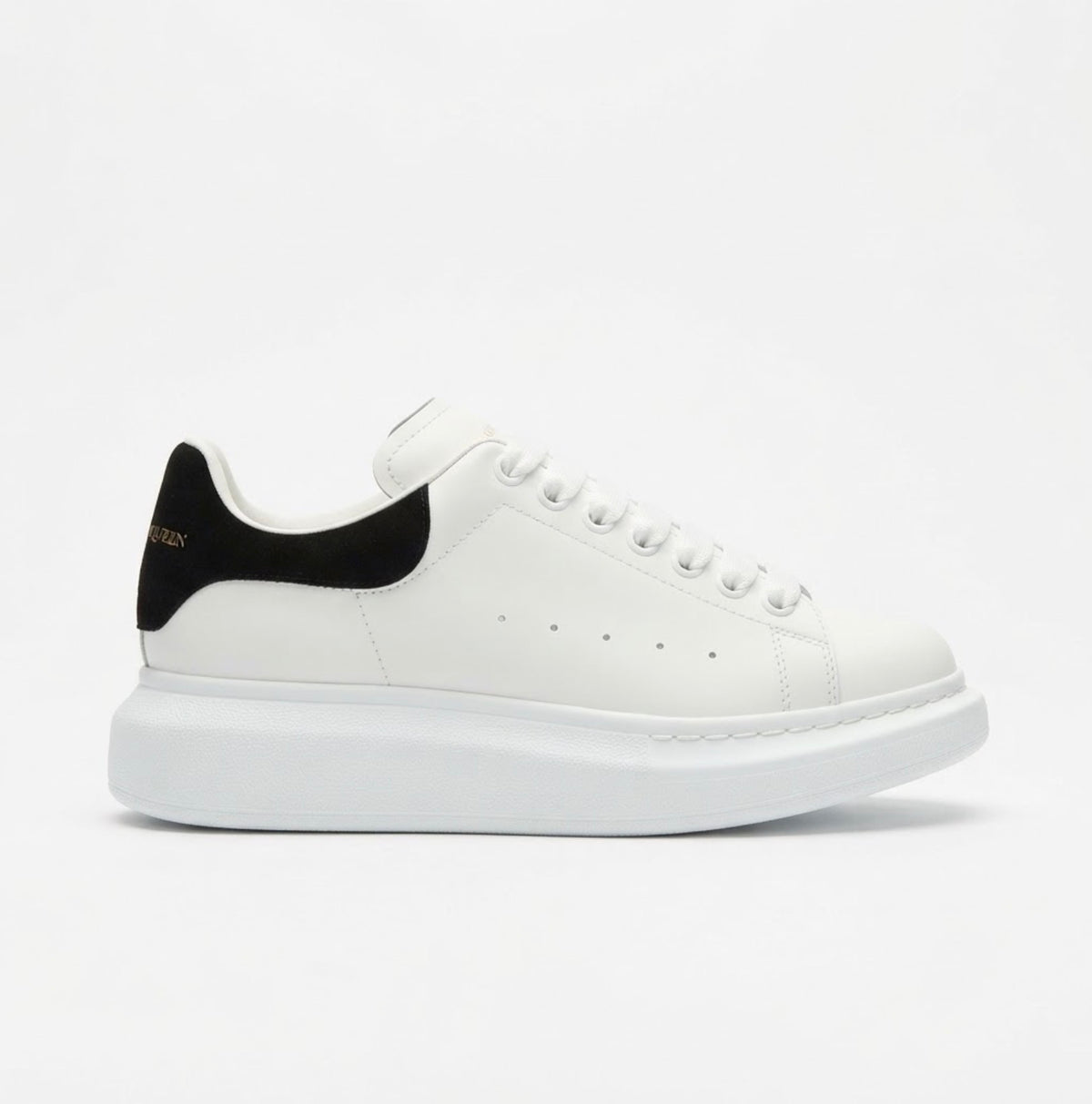 Chunky Sole Classic Leather Sneakers - Premium White Luxury Shoes