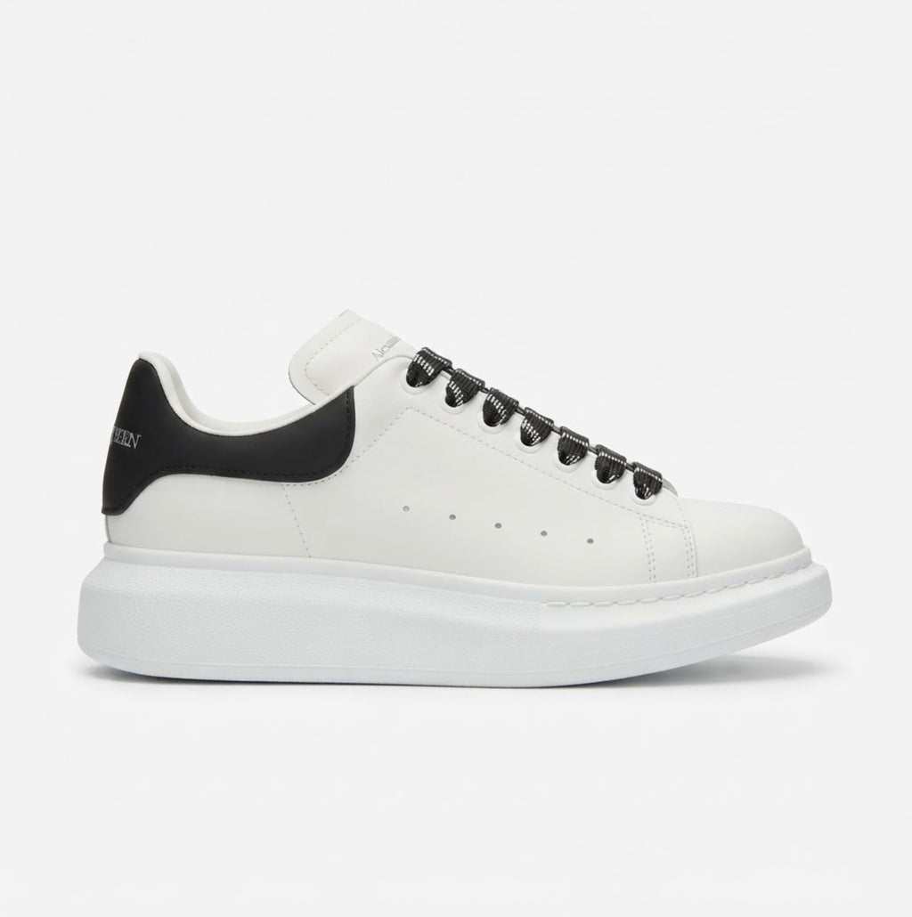Chunky Sole Classic Leather Sneakers - Premium White Luxury Shoes