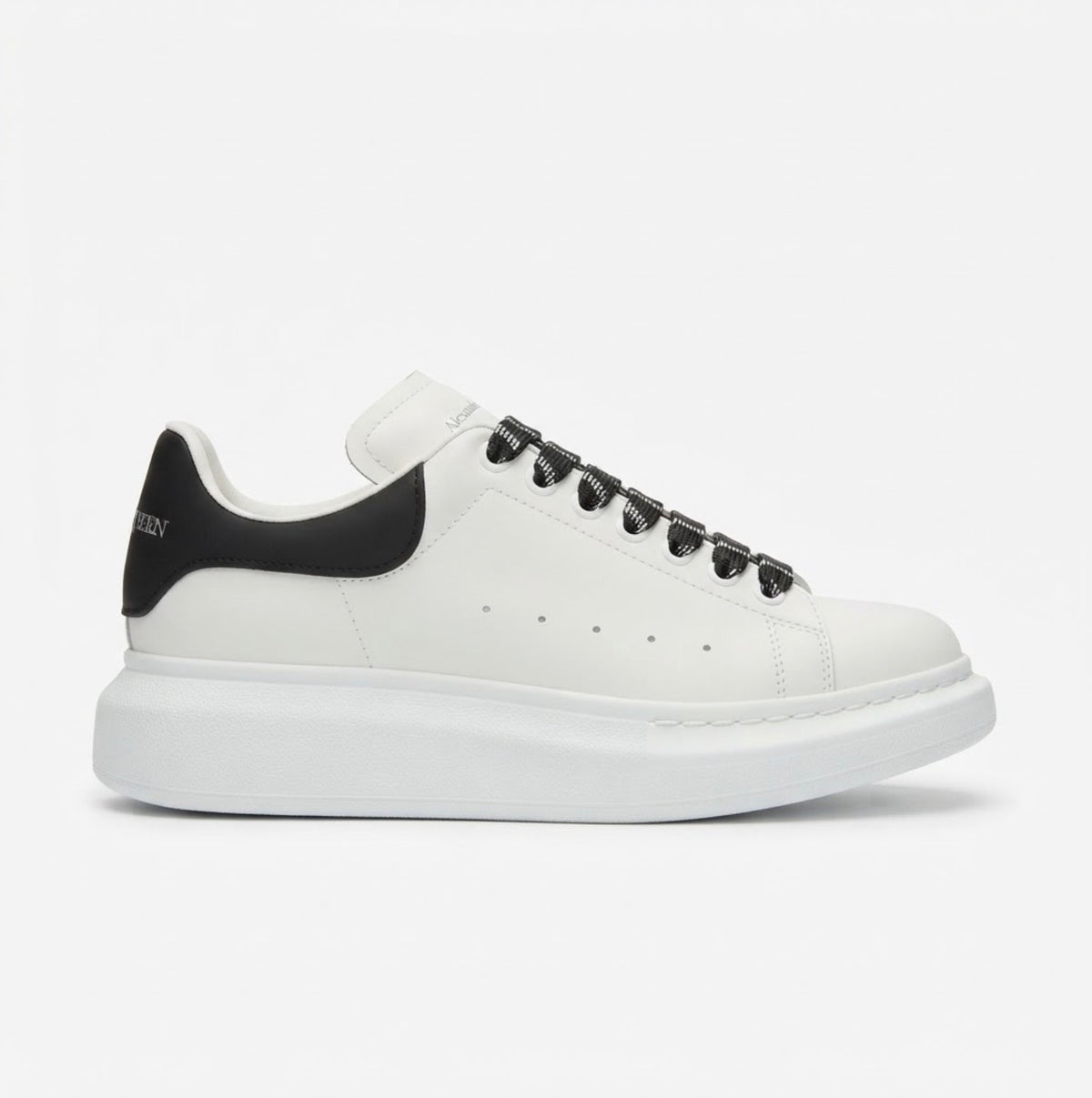 Chunky Sole Classic Leather Sneakers - Premium White Luxury Shoes