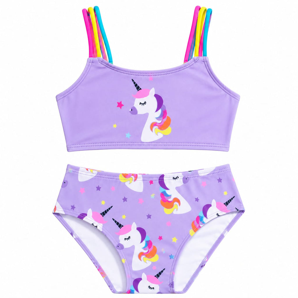 Girls 2 Pieces Graphic Swimwear