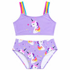 Girls 2 Pieces Graphic Swimwear