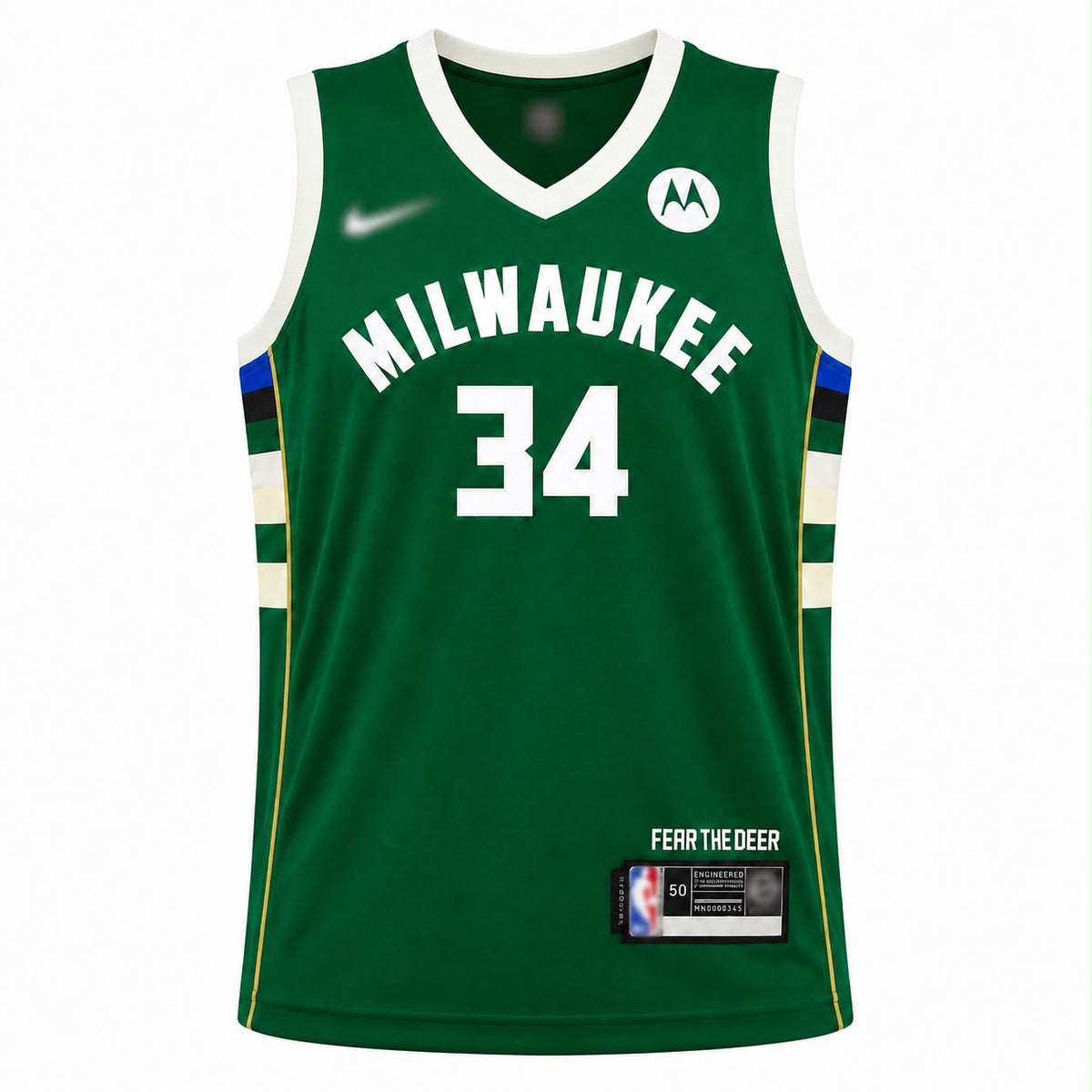 Giannis Antetokounmpo #34 Milwaukee Bucks Icon Basketball Jersey