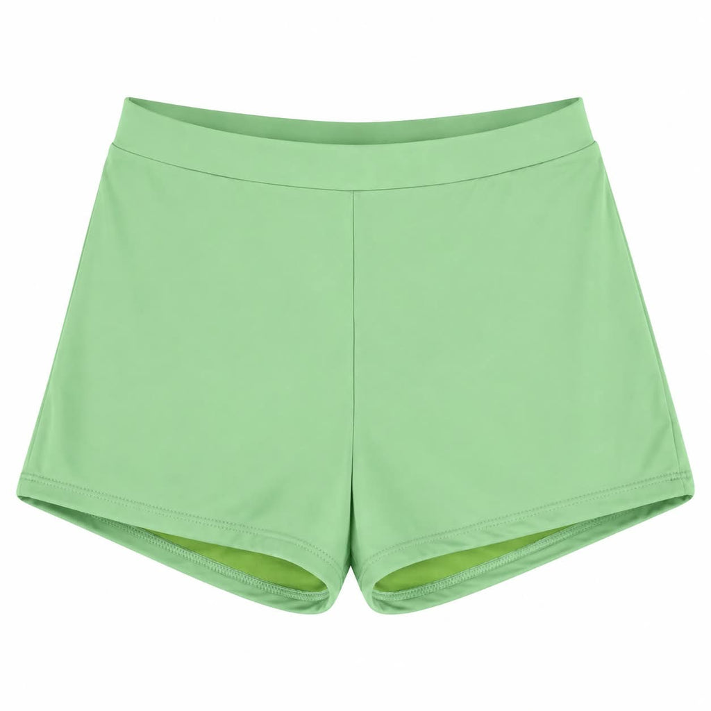 Womens Swimsuit-High Waisted Short Bikini Set