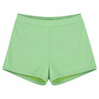 Womens Swimsuit-High Waisted Short Bikini Set