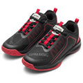 Spalding Men's Pro-Grip Performance Basketball Shoes – Black & Crimson Red