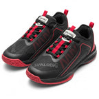 Spalding Men's Pro-Grip Performance Basketball Shoes – Black & Crimson Red