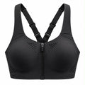 KORE Women High -Impact Front Zip Sports Bra With Adjustable Straps