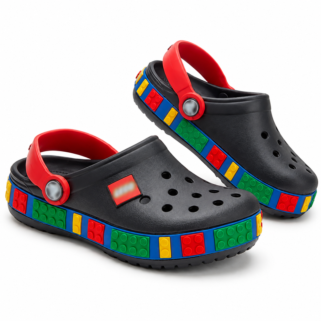 Breathable Graphic Kids Clogs