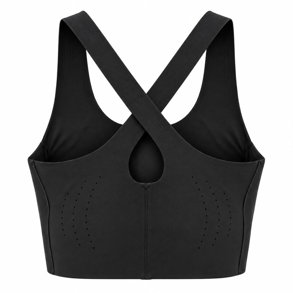 KORE Women's Padded Laser-Cut Sport Bra