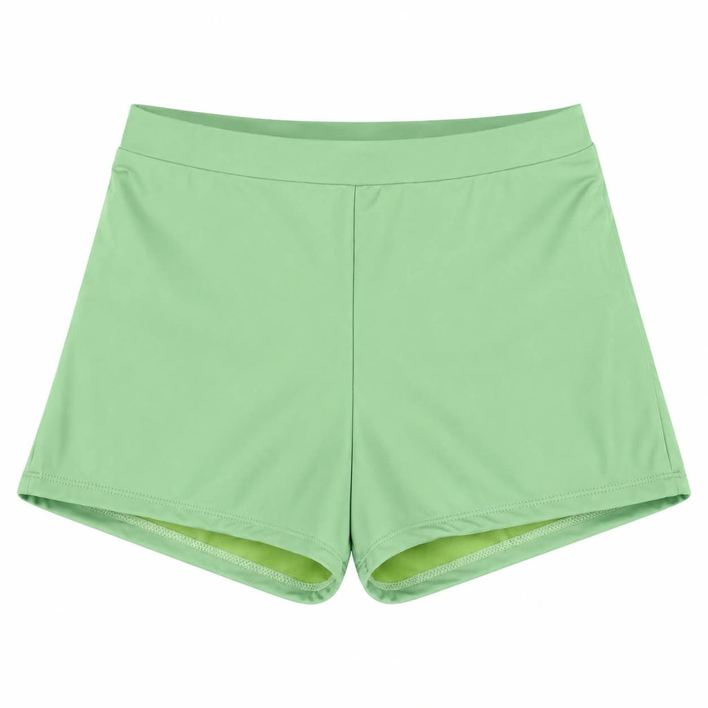 Womens Swimsuit-High Waisted Short Bikini Set