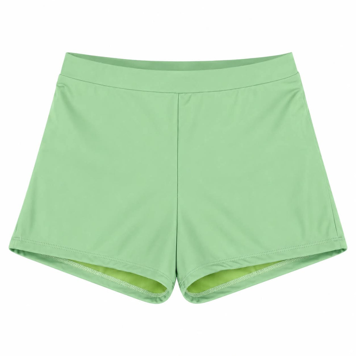 Womens Swimsuit-High Waisted Short Bikini Set