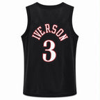 Allen Iverson #3Philadelpha 76ers Retro Mesh Basketball Jersey