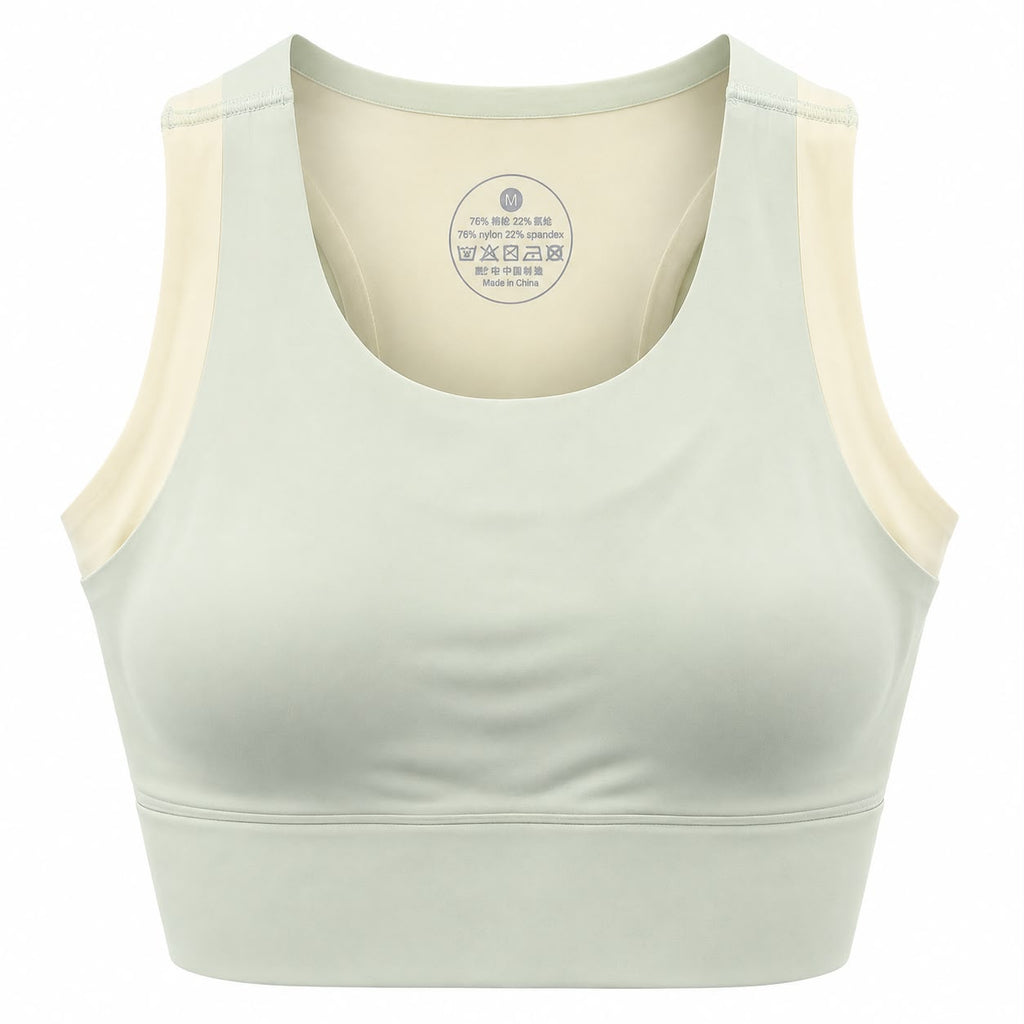 KORE Laser -Cut Cropped Tank Top Sports Bra