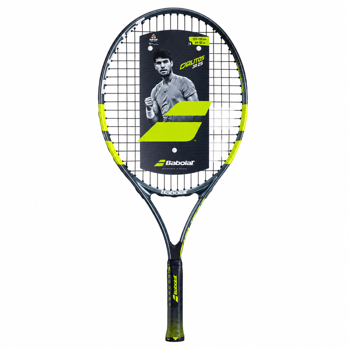 Babolat Carlitos Junior 25 Tennis Grey and Black Racket