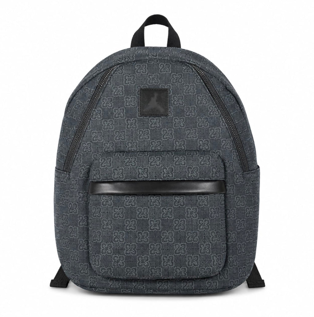 Monogram Denim Casual Backpack | 21L Everyday School & Travel Bag