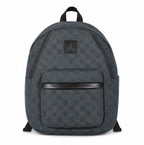 Monogram Denim Casual Backpack | 21L Everyday School & Travel Bag