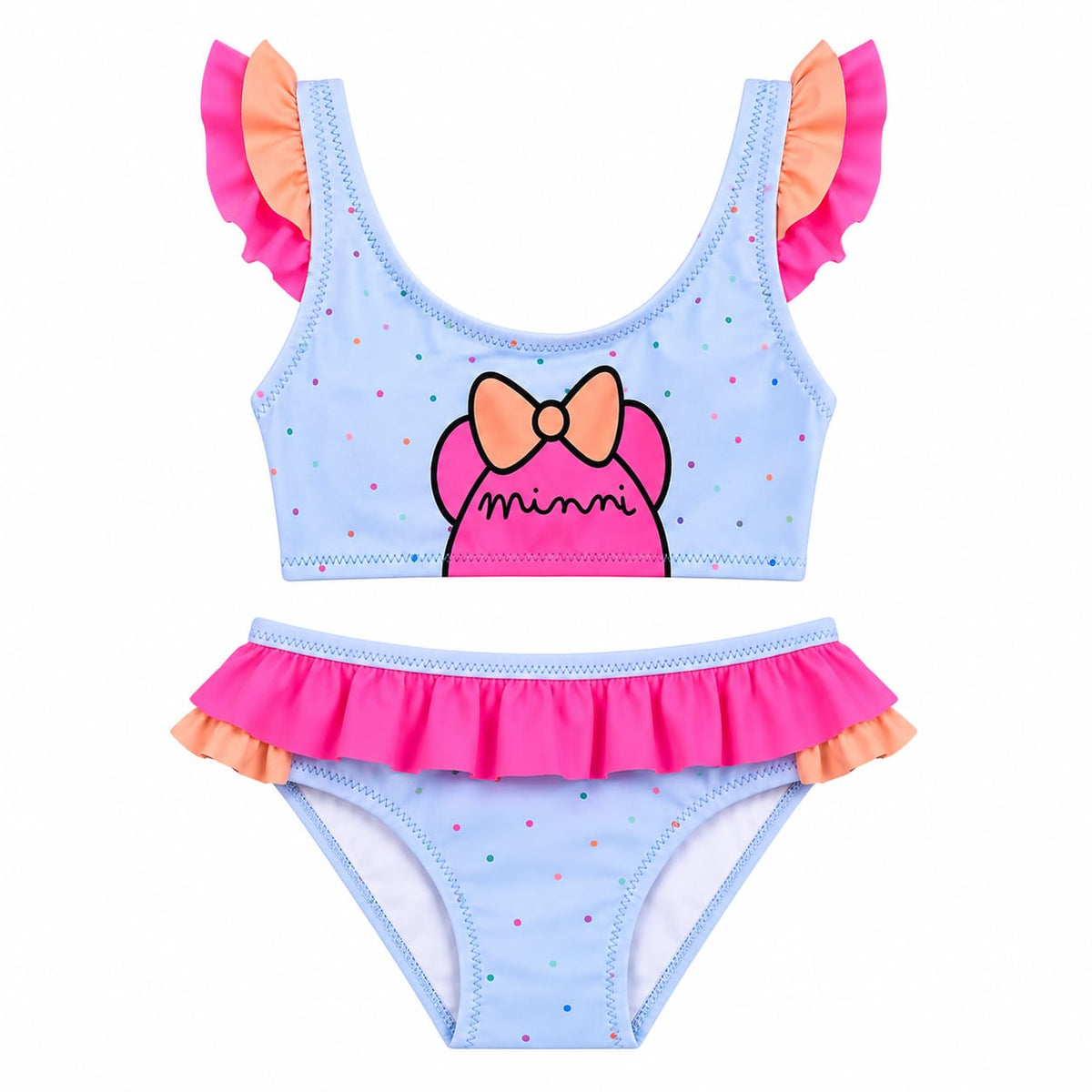 Girls 2 Pieces Graphic Swimwear