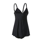 Womens Swim Dress-Swimsuit With Shorts