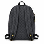 Monogram Denim Casual Backpack | 21L Everyday School & Travel Bag