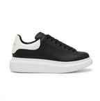 Chunky Sole Classic Leather Sneakers - Premium Black Luxury Shoes