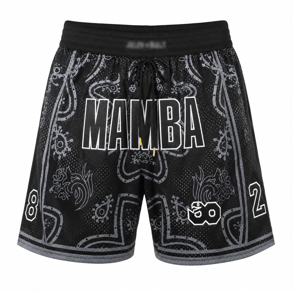 Men's Mamba Inspired Mesh Basketball Shorts Regular Fit
