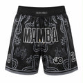 Men's Mamba Inspired Mesh Basketball Shorts Regular Fit
