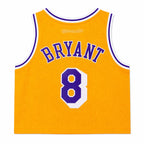 Women's Los Angeles Lakers Kobe Bryant #8 Cropped Basketball Jersey