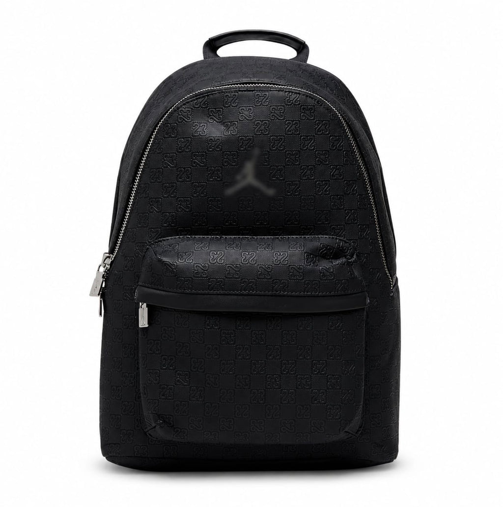 Monogram Denim Casual Backpack | 21L Everyday School & Travel Bag