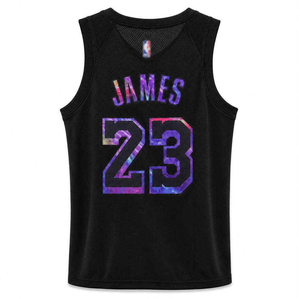 Lebron James #23 Los Angeles Lakers Galaxy Logo Basketball Jersey