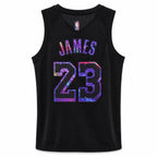 Lebron James #23 Los Angeles Lakers Galaxy Logo Basketball Jersey