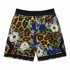 Floral Leopard Print Basketball Short