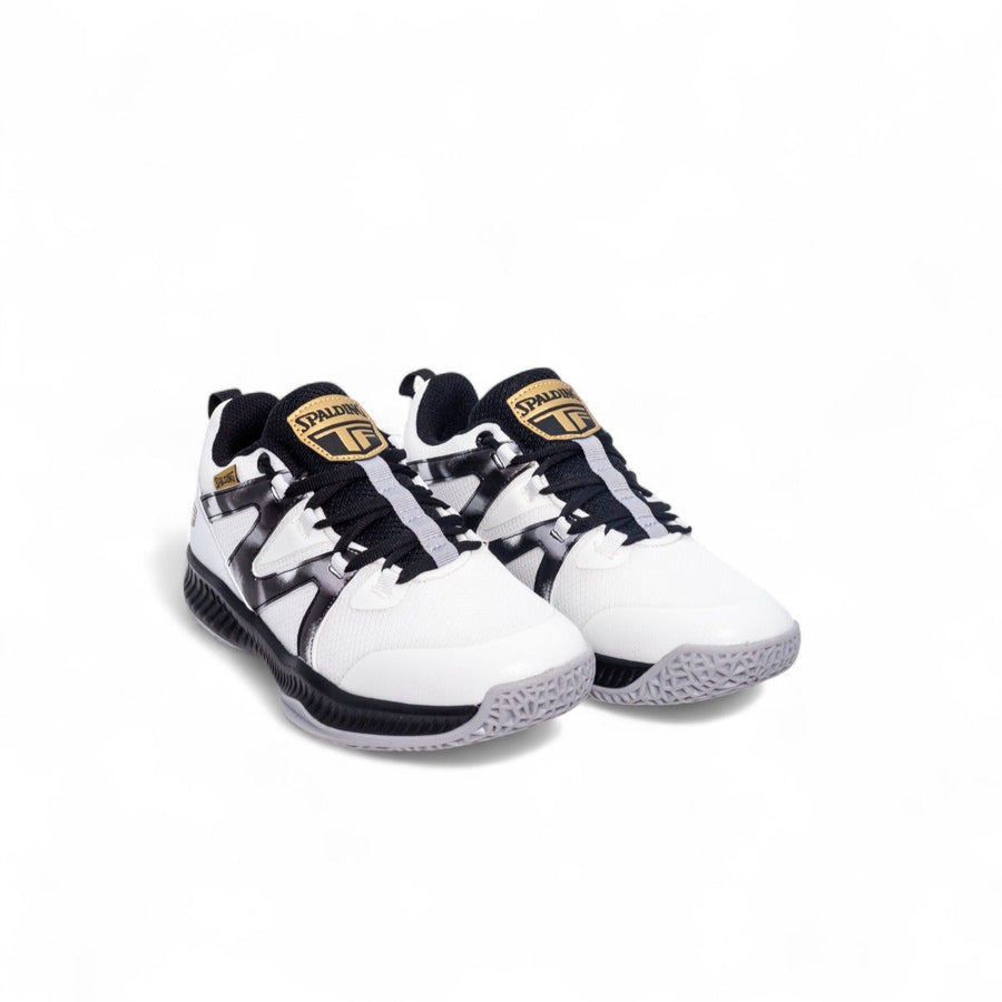 Spalding Inkdunk Jr Basketball Shoes – White/Black/Gold