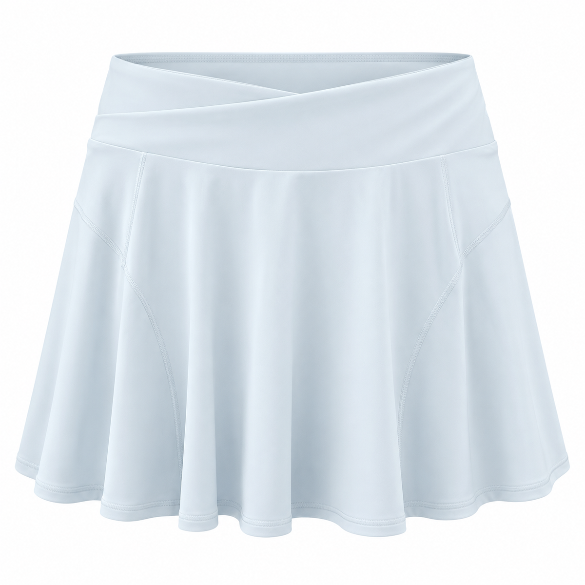 KORE Women's High Waisted Tennis Skirt With Built In Shorts -Light Blur Athletic Skort