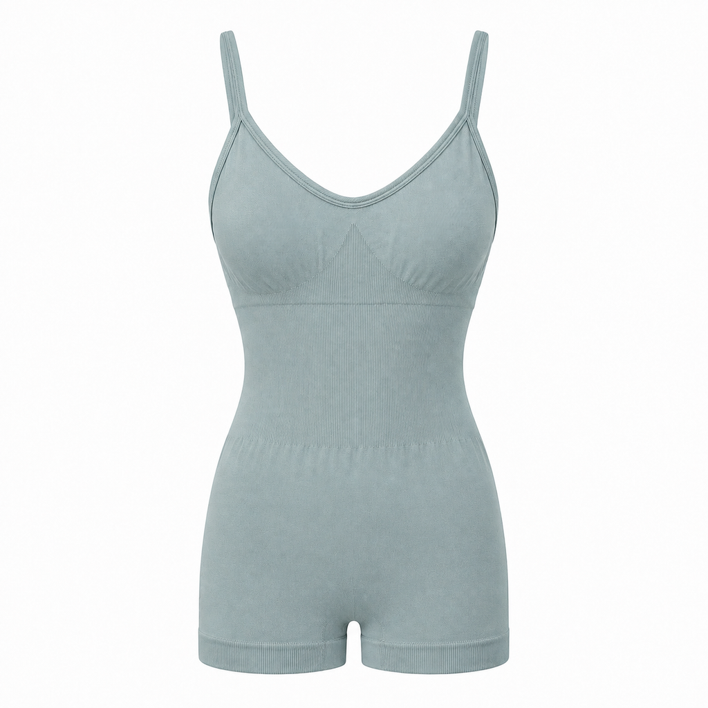 KORE Women Seamless Adjustable Strap Sculpting Romper
